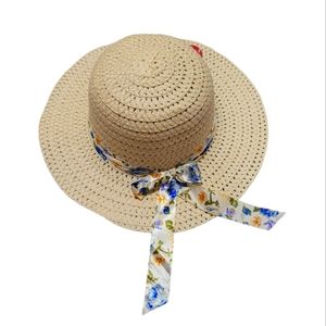 NWT Floral Ribbon Sun Beach Hat